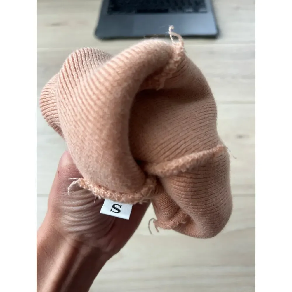 Little Surfer Girl Light Pink Knit Beanie